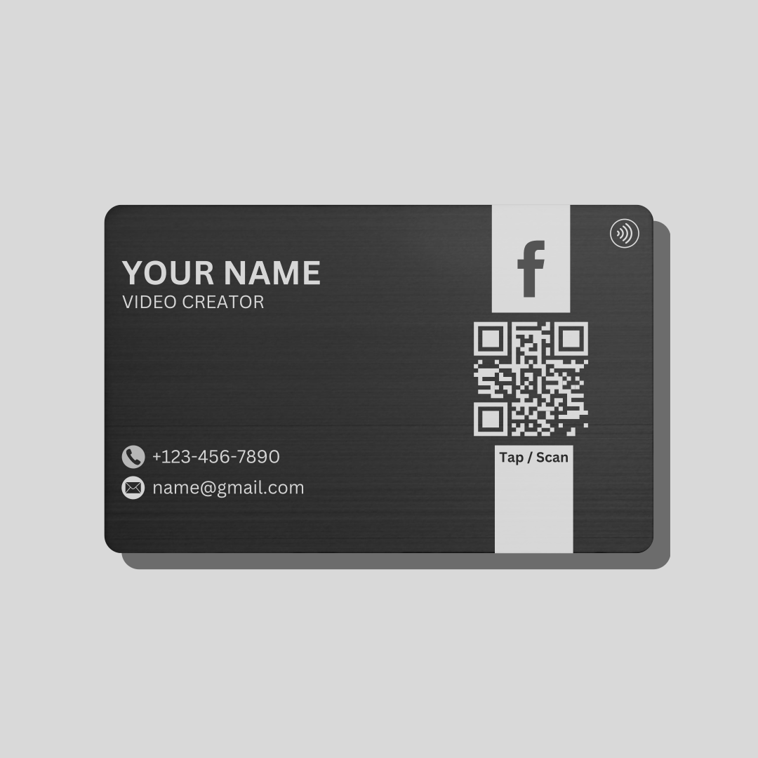 Facebook NFC card | Along with QR code | Boost Facebook with Tap/Scan - Image 2