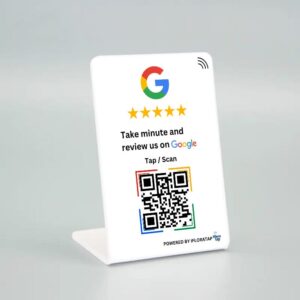 Google review NFC Enable Standy | Along with QR code | Get review from coustomer with Tap/Scan