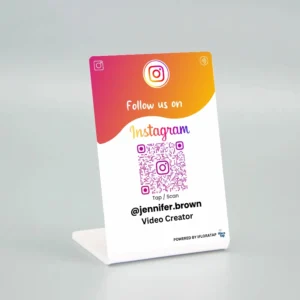 Instagram NFC Enable Standy | Along with QR code | Boost Instagram followers with Tap/Scan