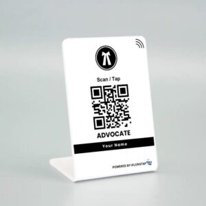 Digital visiting NFC Enable Standy for ADVOCATE | Along with QR code & mini website