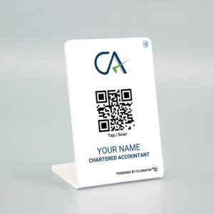 Digital visiting NFC Enable Standy for CA | Along with QR code & mini Website