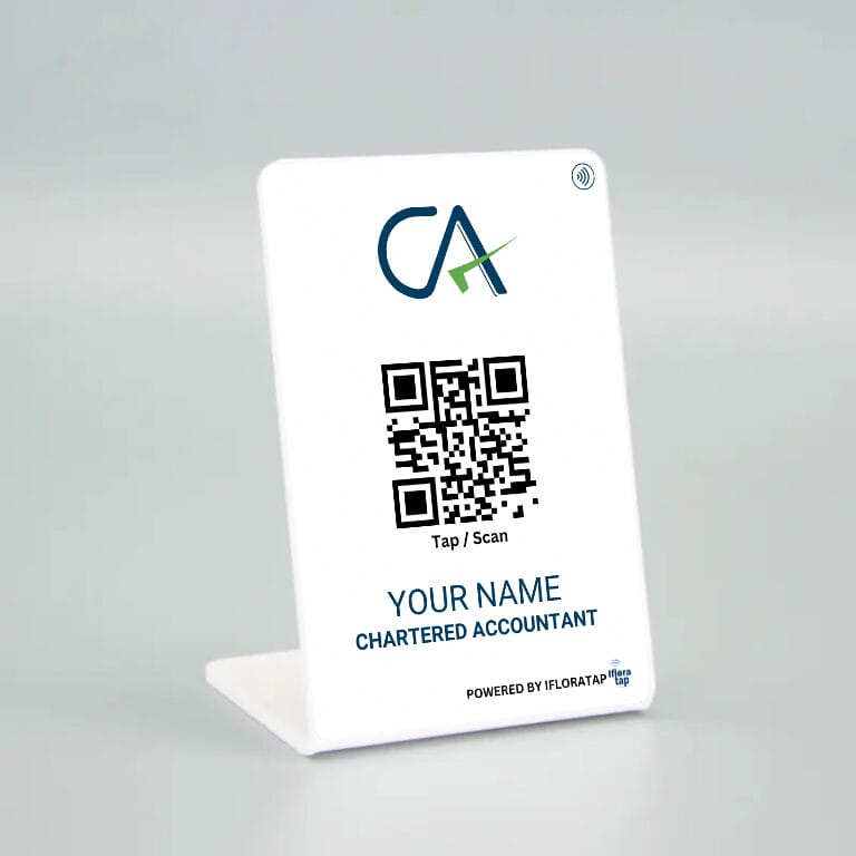 Digital visiting NFC Enable Standy for CA | Along with QR code & mini Website