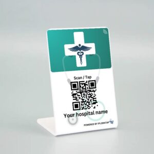 Digital visiting NFC Enable Standy for DOCTOR | Along with QR code & mini Website