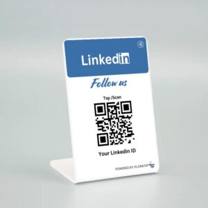 Linkdein NFC Enable Standy | Along with QR code | Get more connection with Tap/Scan