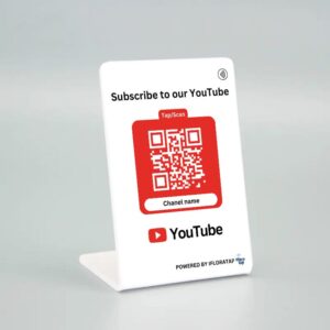 YouTube NFC Enable Standy | Along with QR code | Get more subscriber with just Tap/Scan